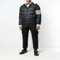 Thom Browne 4-Bar hooded puffer jacket - Black