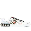 Dolce & Gabbana Portofino appliqué sneakers - White