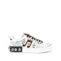 Dolce & Gabbana Portofino appliqué sneakers - White