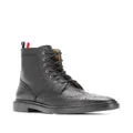 Thom Browne brogue-detail ankle boots - Black