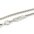 Dsquared2 ICON faceted chain keyring - Silver