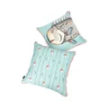 Fornasetti set of two Grande Pesce silk cushions - Blue