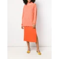 Cashmere In Love cable knit sweater - Orange