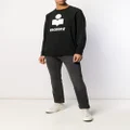 MARANT logo print sweater - Black