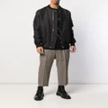 Rick Owens bomber jacket with rib collar - Black