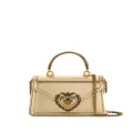 Dolce & Gabbana small Devotion leather top-handle bag - Gold