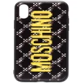 Moschino logo printed iPhone XS case - Black