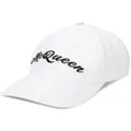 Alexander McQueen logo embroidered baseball hat - White