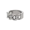 Alexander McQueen Identity chain-detail ring - Silver