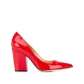 Sergio Rossi block heel pumps - Red