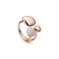 Monica Vinader Nura Pebble Cluster Diamond ring - Pink