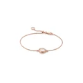 Monica Vinader Siren Fine Chain Rose Quartz bracelet - Pink