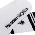 Alexander McQueen skull knitted socks - White