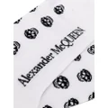 Alexander McQueen multi skull socks - White