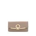 Ferragamo purse with metallic details - Neutrals