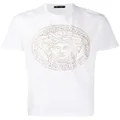Versace Medusa motif studded T-shirt - White