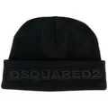 Dsquared2 embroidered logo beanie - Black
