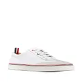 Thom Browne low-top calfskin sneakers - White