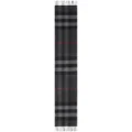 Burberry plaid-check fringed cashmere scarf - Grey
