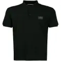 Dolce & Gabbana logo-tag piqué polo shirt - Black