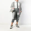 Thom Browne plain weave 4-Bar skinny trousers - Grey