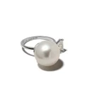 Delfina Delettrez 18kt white gold Pearl & Triangle diamond Ring - Silver