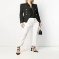 Alexander McQueen cropped tailored trousers - White