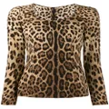 Dolce & Gabbana leopard-print long-sleeve T-shirt - Neutrals