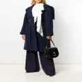 Chloé wrap-front belted coat - Blue