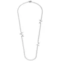 TASAKI 18kt white gold Abstract Star diamond and pearl necklace - Silver