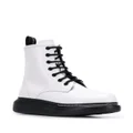 Alexander McQueen platform ankle boots - White