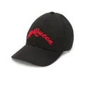 Alexander McQueen embroidered signature baseball cap - Black