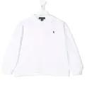Ralph Lauren Kids embroidered logo polo shirt - White