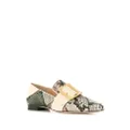 Bally patchwork loafers - Grey