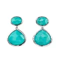 IPPOLITA Rock Candy turquoise drop earrings - Silver