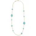 IPPOLITA 18kt yellow gold Polished Rock Candy Multi Shape turquoise station necklace