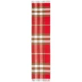 Burberry check cashmere scarf - Red