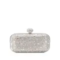 Jimmy Choo Cloud crystal-embellished clutch - Silver