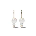Mizuki 14kt gold Sea of Beauty double akoya pearl diamond earrings
