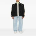 Gucci Interlocking GG-stripe zipped jacket - Black