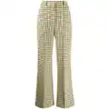Victoria Beckham high-waisted flared trousers - Yellow