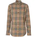 Burberry Vintage Check button-down shirt - Brown