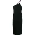 TOM FORD chain-strap one-shoulder dress - Black