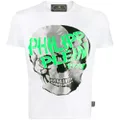 Philipp Plein embellished skull T-shirt - White
