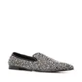 Philipp Plein rhinestone studded loafers - Silver