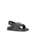 Marni Fussbet cross-strap sandals - Black