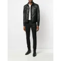 Saint Laurent button-up leather jacket - Black