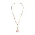Christian Dior Pre-Owned 1980s oval beads necklace - White