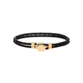 Versace La Medusa leather bracelet - Black