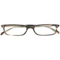 Oliver Peoples Denison rectangular-frame glasses - Brown